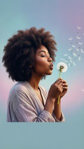 Dreamy Afro Dandelion