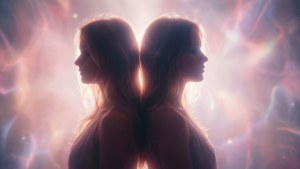 Dreamy Gemini Twins Silhouette