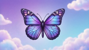 Dreamy Gradient Butterfly