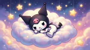 Dreamy Kuromi on Cloud