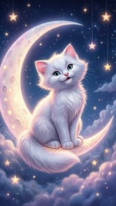 Dreamy Marie on Crescent Moon