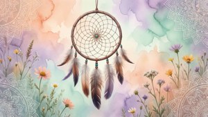 Dreamy Watercolor Dreamcatcher
