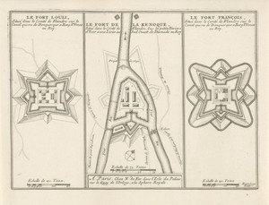 Drie forten in Vlaanderen, ca. 1693-1696