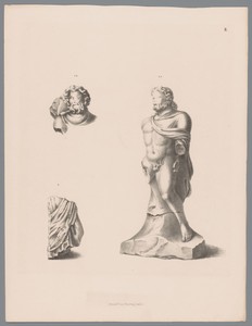 Drie fragmenten van Romeinse beelden, pl. II