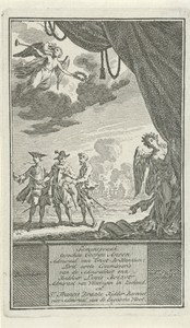 Drie historische figuren voor een zeeslag