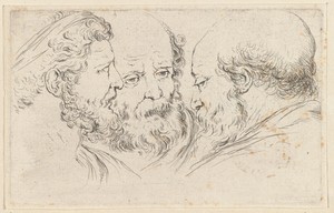 Drie hoofden van filosofen