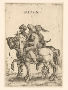 Drie mannen te paard