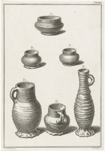 Drie potten en drie vazen