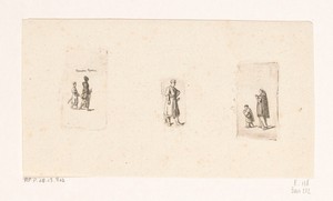 Drie scènes met Poolse figuren