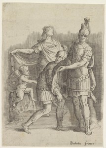 Drie soldaten en een putto