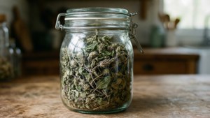Dried Catnip in Jar