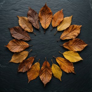 Dried Leaf Mandala