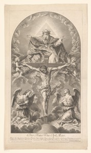 Drieëenheid met Christus aan het kruis