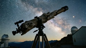 Driftwood Telescope Under Stars
