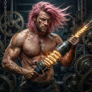 Drill-Wielding Spirit