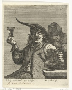 Drinkende man