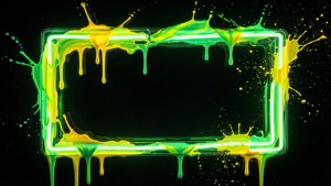 Dripping Neon Paint