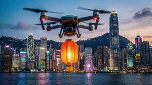 Drone Lantern Fantasy