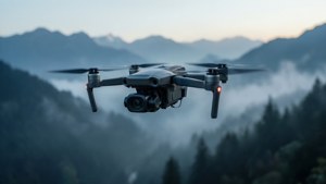Drone Over Mountains