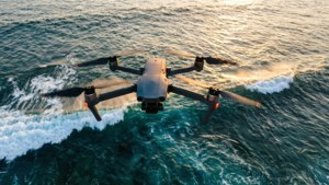 Drone Over Ocean