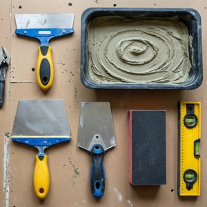 Drywall Tools Flat Lay
