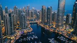 Dubai Marina Blue Hour