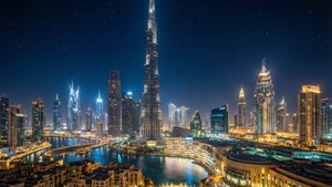 Dubai Nights Skyline Glow