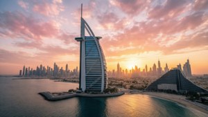 Dubai Skyline Sunrise Panorama