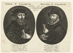 Dubbelportret van Dirck en Wouter Pietersz. Crabeth