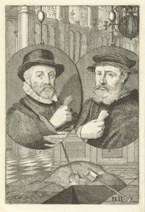 Dubbelportret van Dirck en Wouter Pietersz. Crabeth
