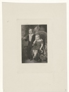 Dubbelportret van Willem van Oranje, kroonprins der Nederlanden, en prins Maurits van Oranje-Nassau
