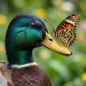 Duck and Butterfly