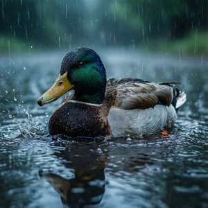 Duck in Puddle