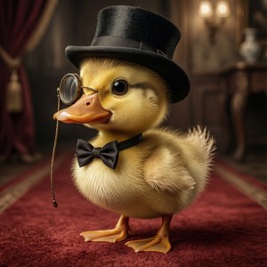 Duckling in Top Hat