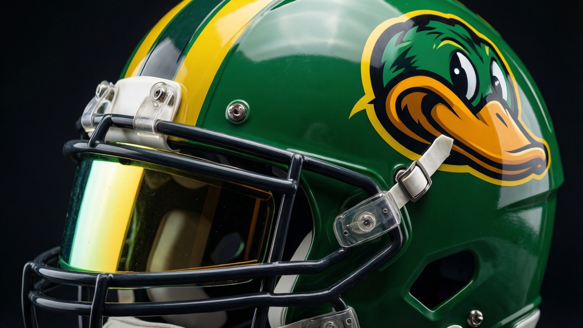 Ducks Football Helmet Detail by Wallpapers.art Studio