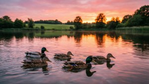 Ducks on the Lake