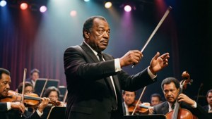 Duke Ellington Conducting Orchestra