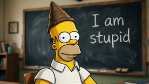 Dunce Cap Homer