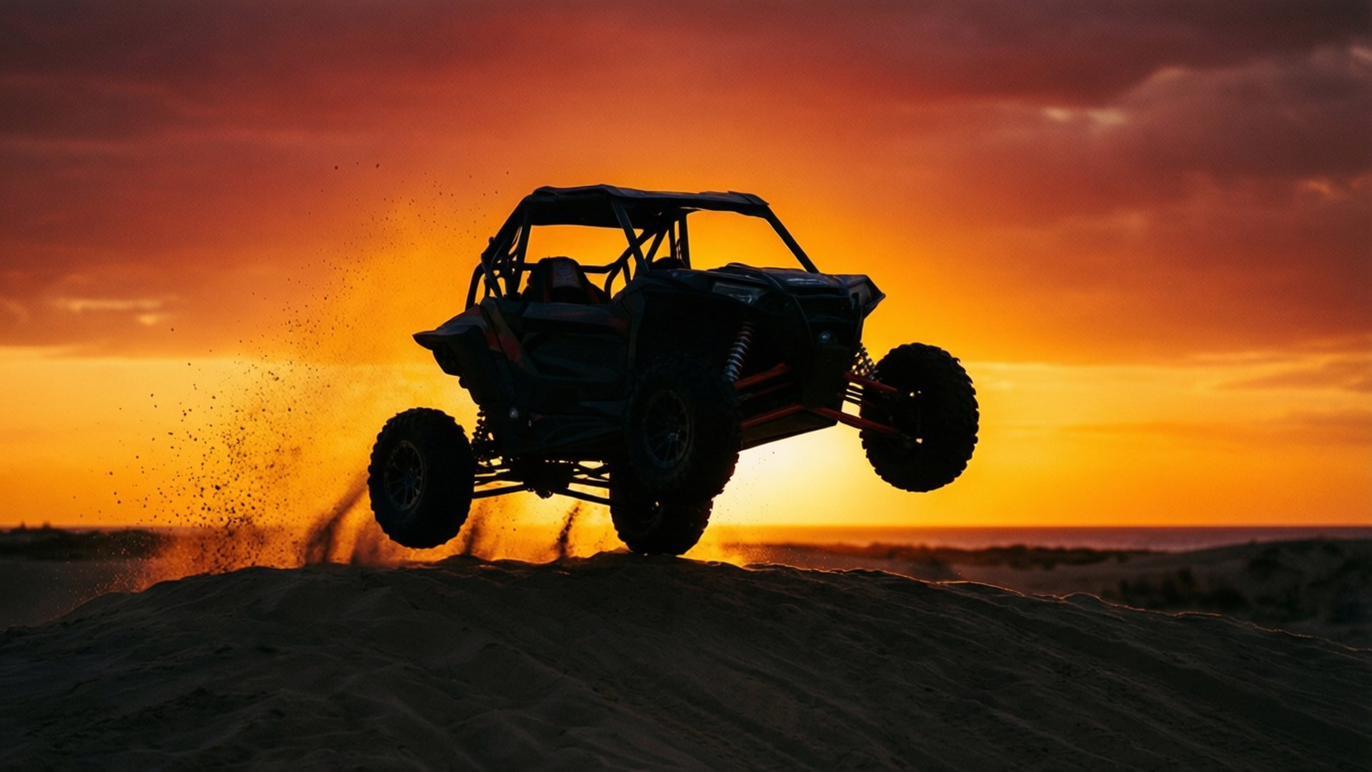Dune Jump Silhouette by Wallpapers.art Studio