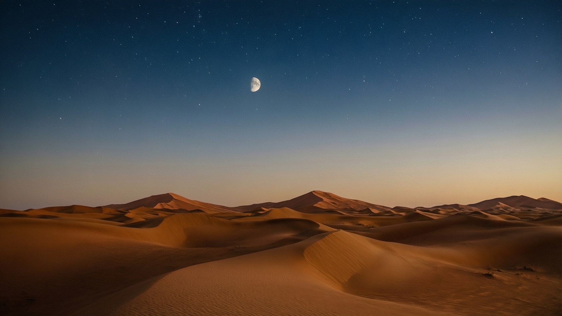 Dune Night under Stars by Wallpapers.art Studio