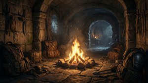 Dungeon Campfire Glow