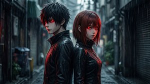 Duo in the Rain