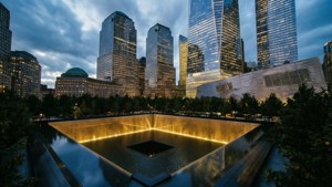 Dusk Aerial of Ground Zero