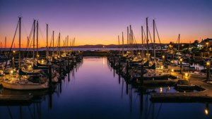Dusk at Glenelg Marina