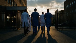 Dusk at the Hospital