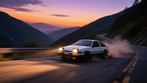 Dusk Drift on Akina