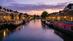 Dusk on the Oude Rijn