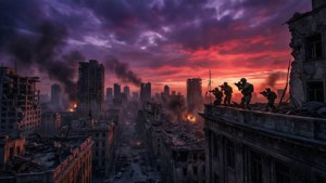 Dusk Over Ruins