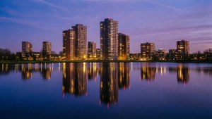 Dusk over Zilverparkkade
