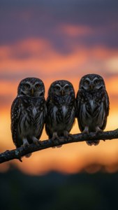 Dusk Owl Trio